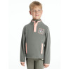 Mini LeMieux Mae fleece met drukknoopsluiting - Rozemarijn