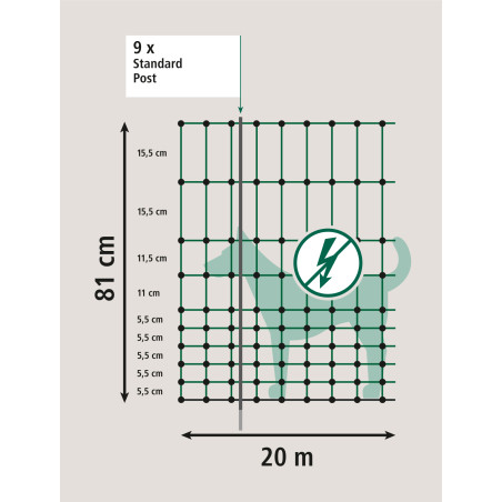 Afsluitingshek Camping Net AKO