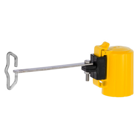 Kopisolator, hoekoplossing voor lint/touwtje T-Post AKO