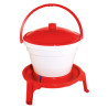Kerbl Hobbyfarming drinkemmer voor pluimvee - Rood / wit
