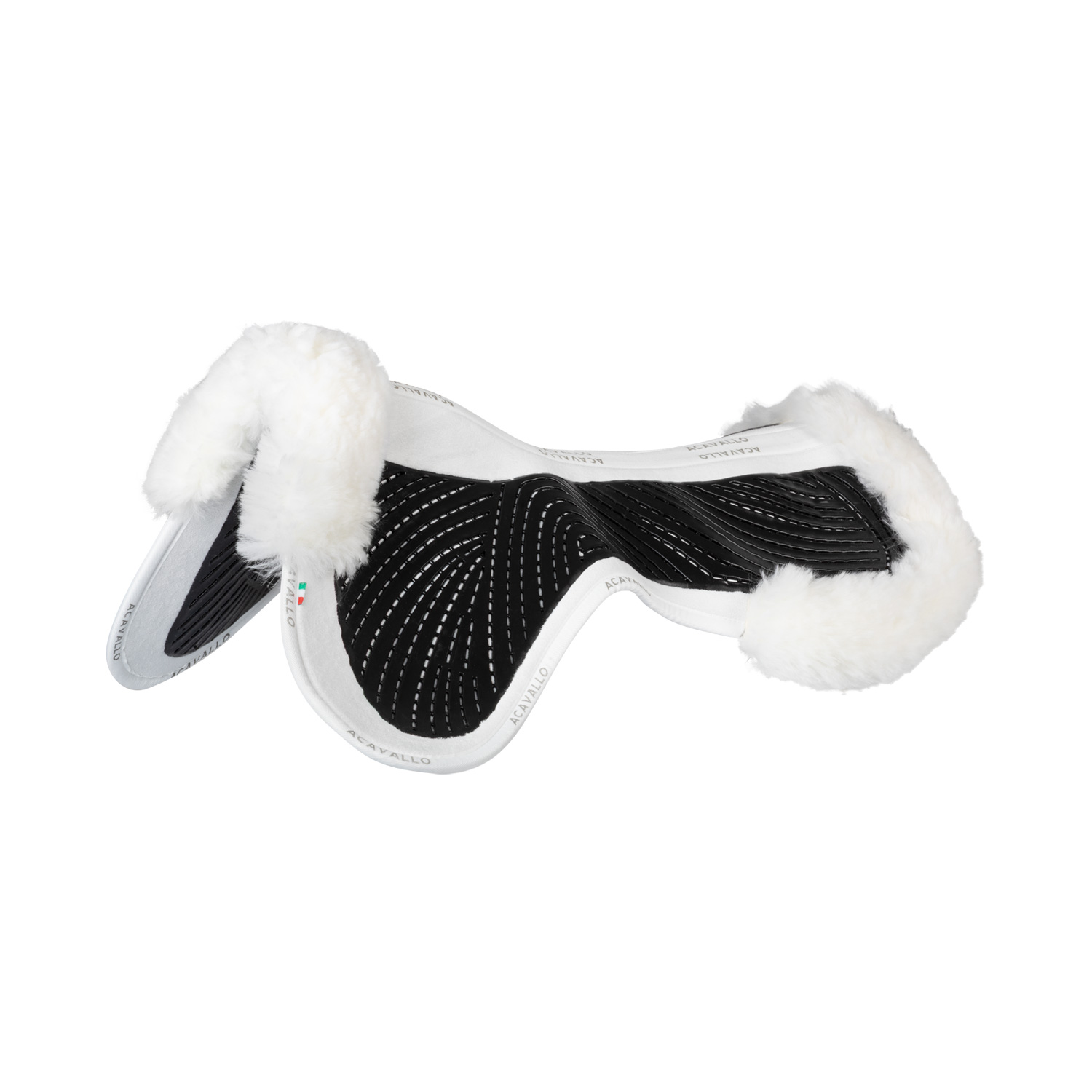 Geheugenschuim schokdemper verhoging voor en achter Acavallo Zwart / natuur Geheugenschuim schokdemper verhoging voor en achter Acavallo Zwart / natuur