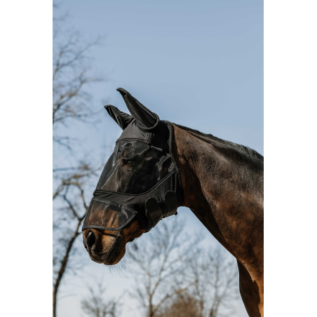 Vliegenmasker anti-UV Equithème Soft met neus