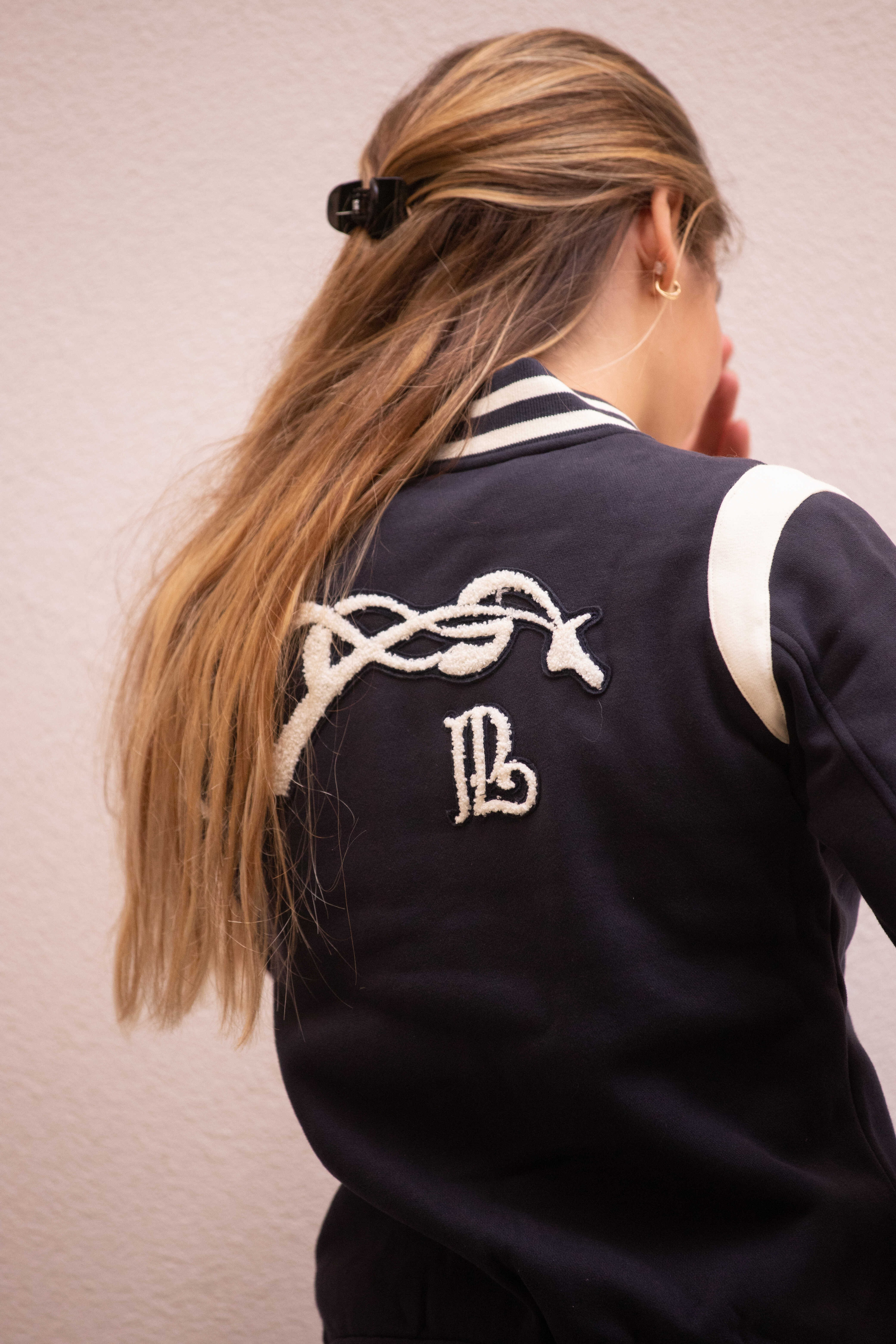 Sweat Pénélope University Marine / offwhite Marineblauw