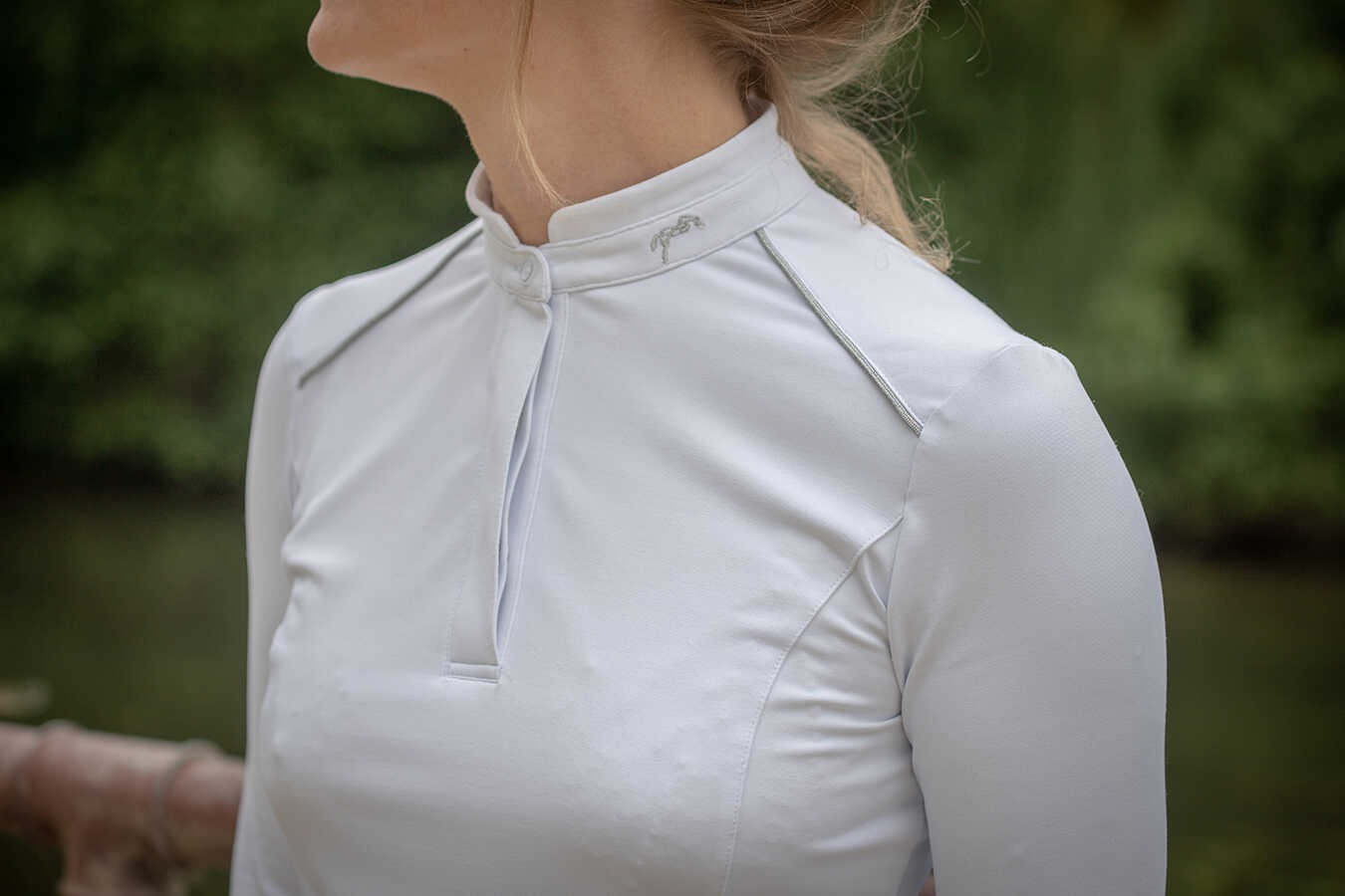 Polo Pénélope Anais lange mouwen Wit