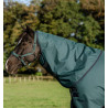 Halshoes Horseware Amigo Ripstop 900D Turnout Hood 150g - Groen dynastie / marine / zilver