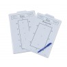 Leertafel voor dressuurtest - Wit