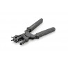 Lederen perforatietang Deluxe Shires - Zwart