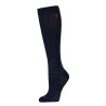 Weatherbeeta compressiekousen tot kniehoogte - Marine / felroze