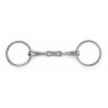 Dubbelgebroken bit met ringen Shires - Roestvrij staal