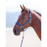 Topaz nylon halster Shires - Marineblauw