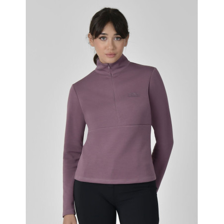 Weatherbeeta dames longsleeve met halve rits Copper