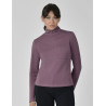 Weatherbeeta dames longsleeve met halve rits Copper - Mauve wijn