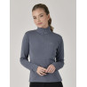 Weatherbeeta dames longsleeve met halve rits Copper - Leiblauw