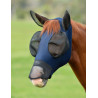 Weatherbeeta ComFiTec Luxe Bug Eye Saver vliegenmasker met oor- en neusbescherming - Marine / zwart