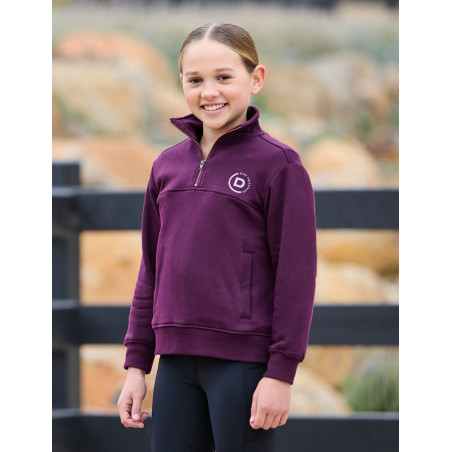 Kinder fleecepullover Dublin 1/4-rits