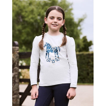 Kinder T-shirt met lange, pofmouwen Dublin Poppy