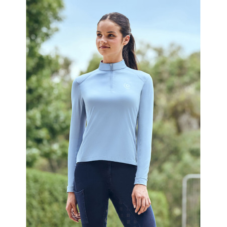 Dublin dames ademend paardrijshirt met lange mouwen