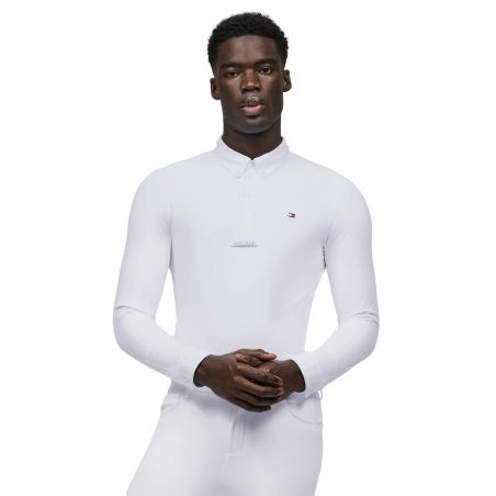 Wedstrijdpoloshirt met lange mouwen Tommy Hilfiger Equestrian Eaton heren
