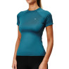 Base Layer Equestrian Stockholm Dynamic dames korte mouwen - Teal blauw