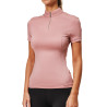 UV-beschermende polo Equestrian Stockholm dames met korte mouwen - Roze
