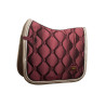 Dressuurzadeldek Equestrian Stockholm - Cristal merlot goud