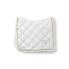 Dressuurzadeldek Equestrian Stockholm - Wit perfectie goud