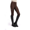 Legging Lana II stijl full seat 1/1 in siliconen HKM - Donkerbruin