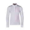 Wedstrijdpolo Hunter Kids met lange mouwen HKM - Wit