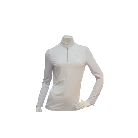 Wedstrijdpolo Flags & Cup Andria dames met lange mouwen