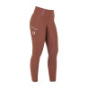 Dameslegging met fleecevoering Equestro - Notenhout / antiek wit