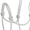 Ethologische halsters van geknoopte touw Pool's - Wit