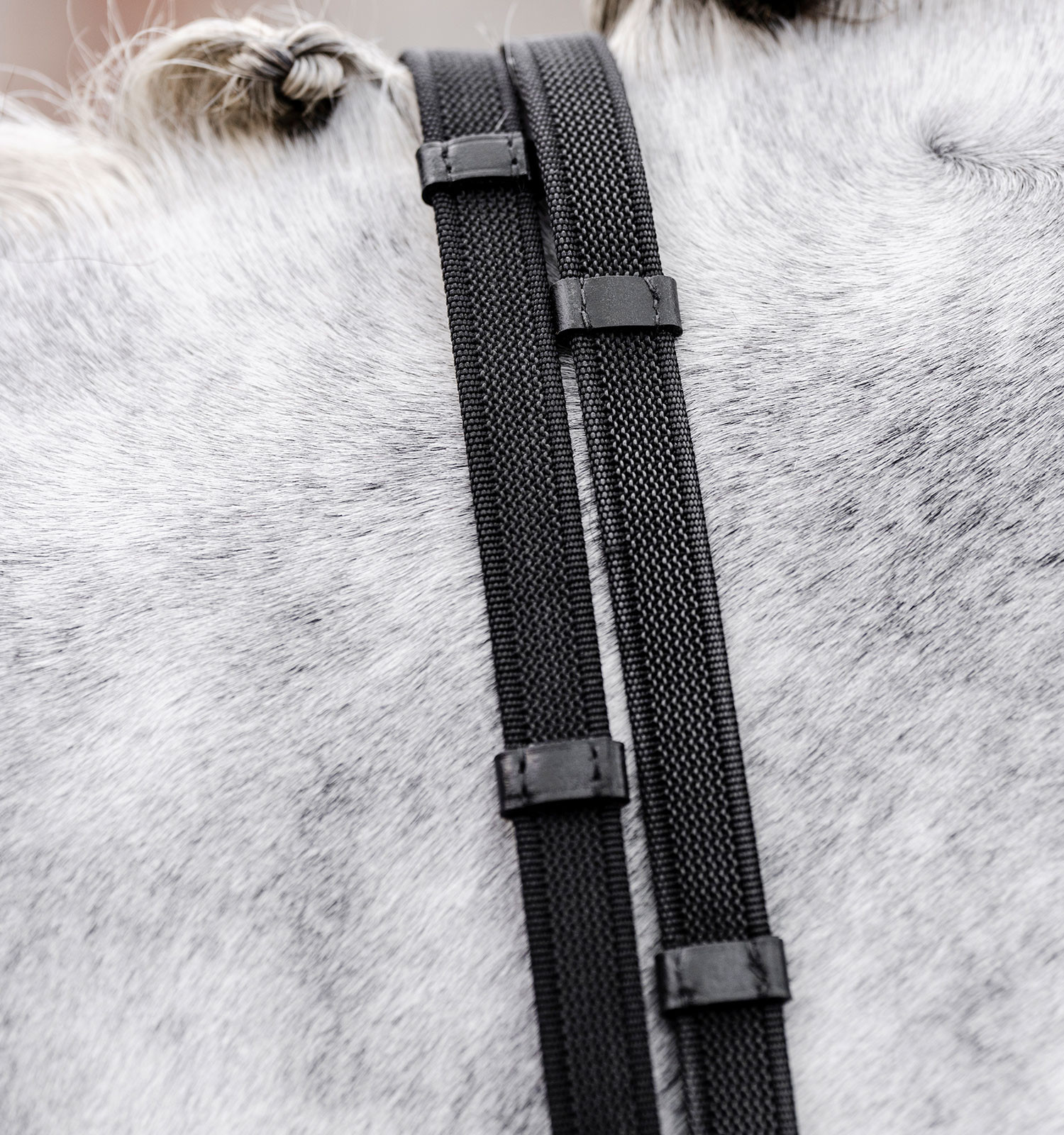 Horseware Continental teugels met rubberen grip Zwart