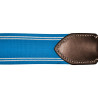 Elastische jacht Y-halsband Chetak - Bruin / elektrisch blauw