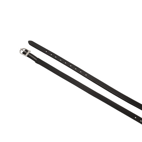 Equestro sporenriemen van leer met elastische inzetstukken