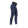 Dameslegging Equestro met hoge taille en riemlussen - Marineblazer