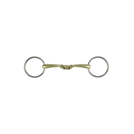 Roestvrijstalen dubbelgebroken bit Umbria Equitazione model 1257