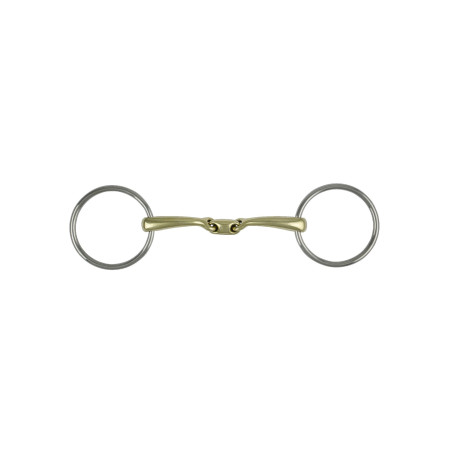 Oliviertrens roestvrij staal Pro Bits dubbel gebroken Umbria Equitazione