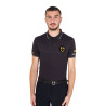 Herenpoloshirt Equestro Scuderia met korte mouwen - Zwart
