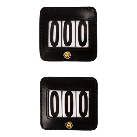 Wedstrijdbordje Equestro 3 cijfers 9×8 cm