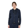 Dameshoodie Equestro Institutional met frontale rits - Marineblazer