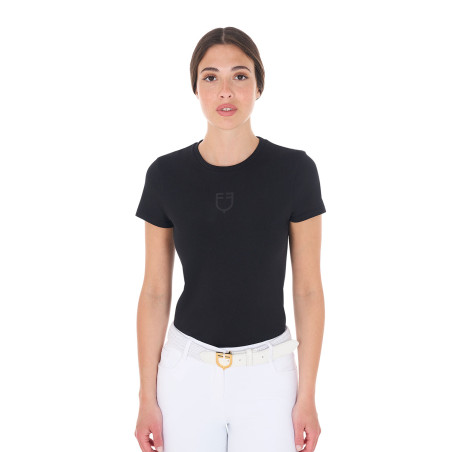Dames T-shirt Equestro basic toon-op-toon korte mouwen