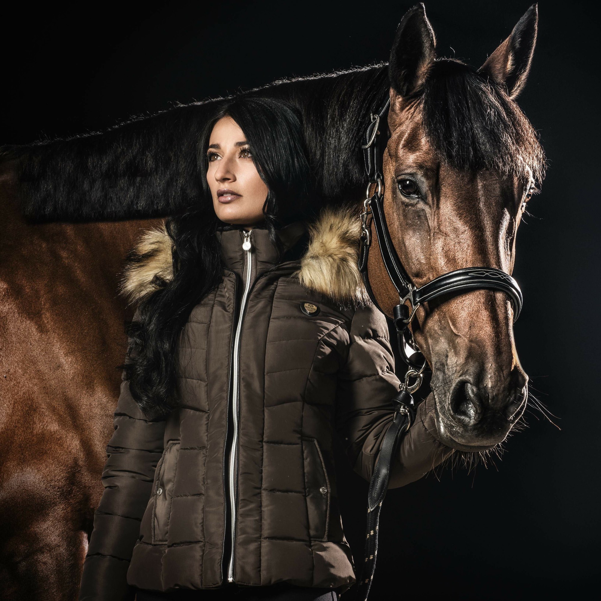 Damesparka VAASA Flags & Cup Taupe Bruin Damesparka VAASA Flags & Cup Taupe Bruin