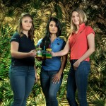 Damespolo JULIACA Flags & Cup