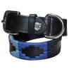 Hundehalsband Flags & Cup CHUKKA - Zwart / marine / hemelblauw