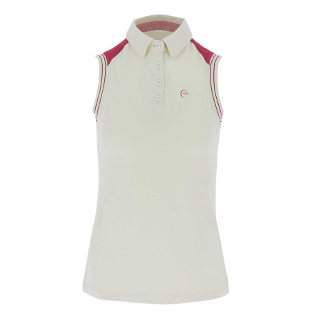 Mouwloze dames poloshirt piqué Equithème
