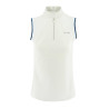 Wedstrijdpolo Equit'M mouwloos dames - Grijs