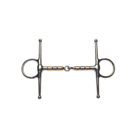 Korsteel-bit van roestvrij staal met koperen en stalen rollers en vaste zijkanten