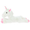 Equi-Kids Knuffel Eenhoorn middelgroot model - Wit / roze