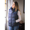 Mouwloze bodywarmer Pénélope Sonia - Marineblauw