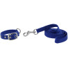 Halsband en lijn voor hond RIDING WORLD - Oscar - Rood